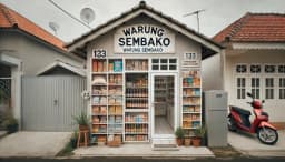 10 Desain Bangunan Warung Sembako Simpel