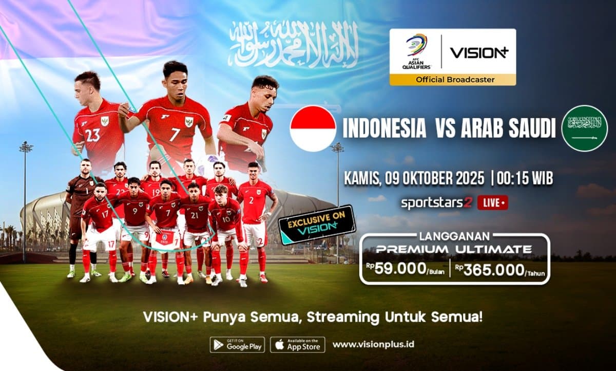 Timnas Indonesia vs Arab Saudi: Jadwal & Link Streaming Kualifikasi Piala Dunia 2026