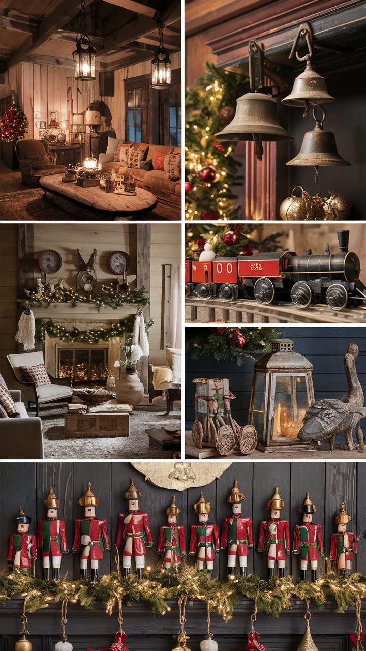 Farmhouse Christmas Decor with Vintage Accents