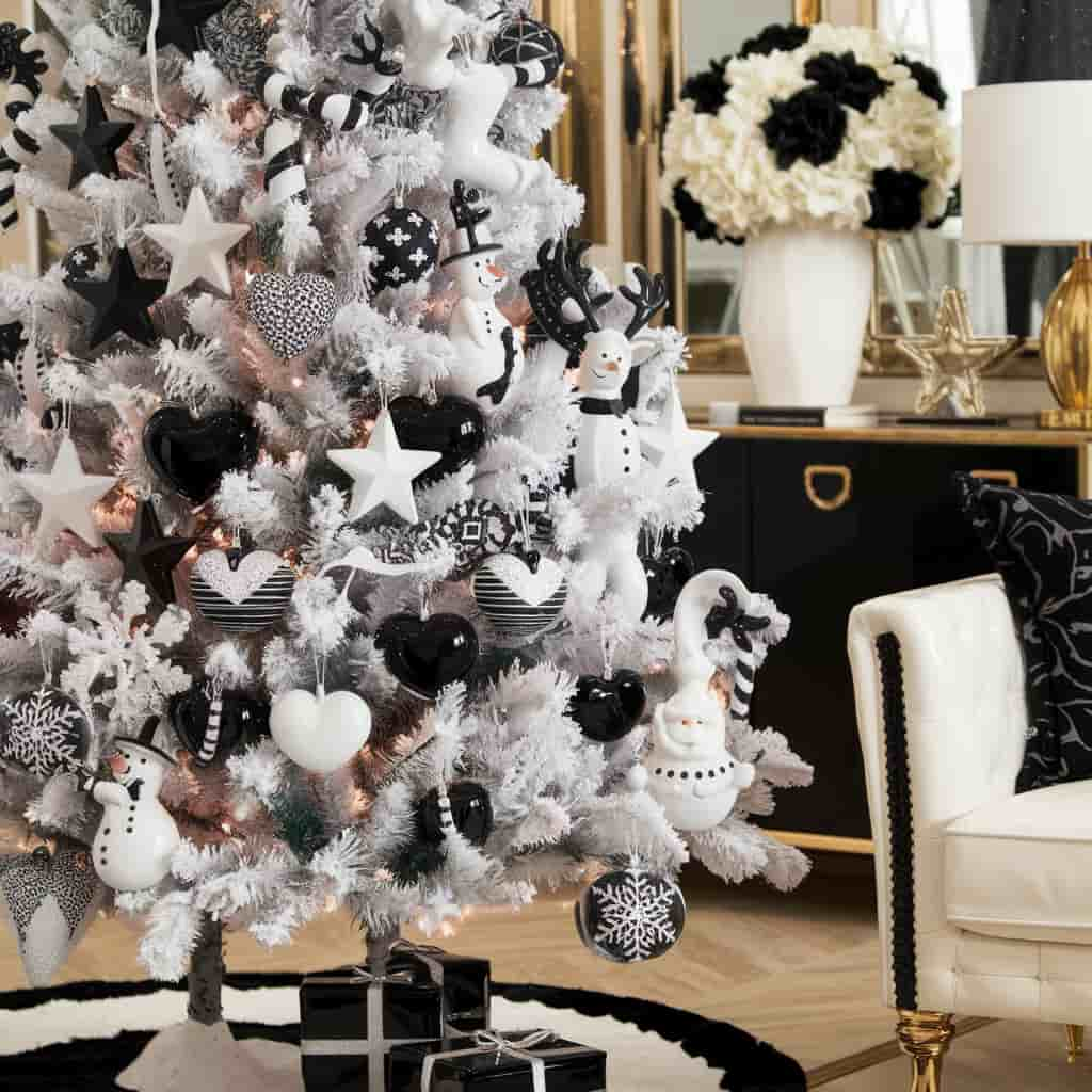 Monochrome Tree Ornaments