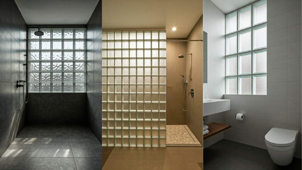 5 Desain Glass Block Kamar Mandi Minimalis