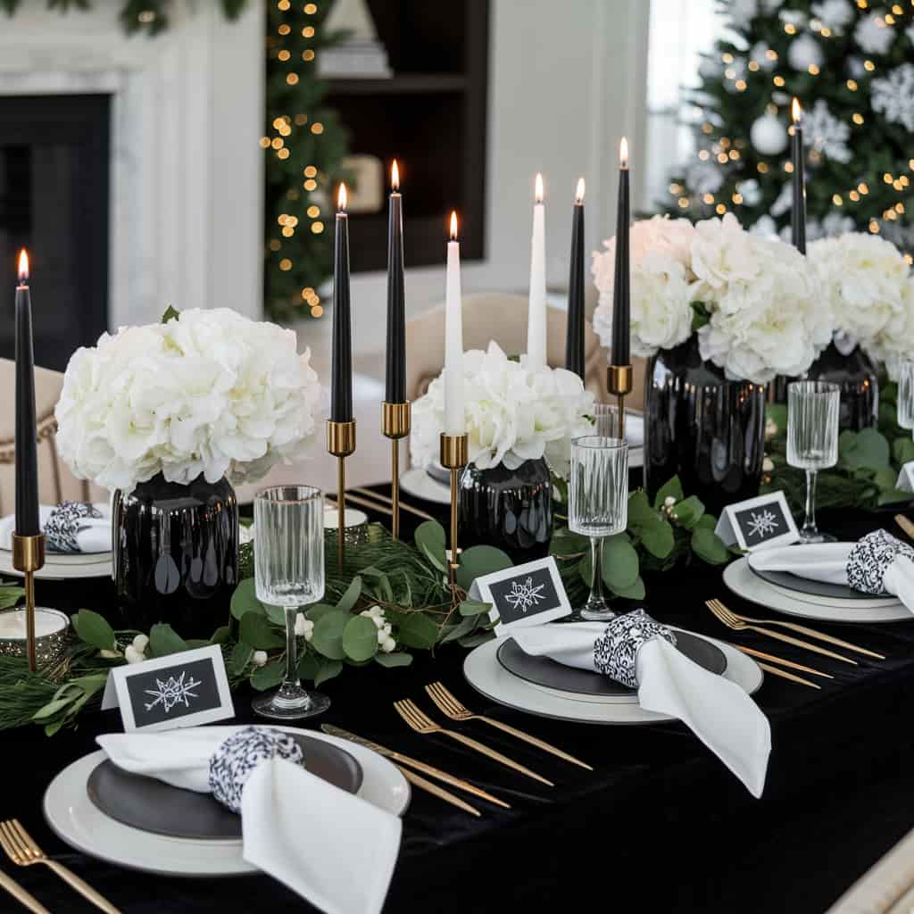 Monochrome Table Setting