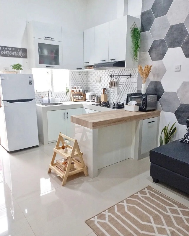 Desain dapur minimalis 3x6 honeycomb