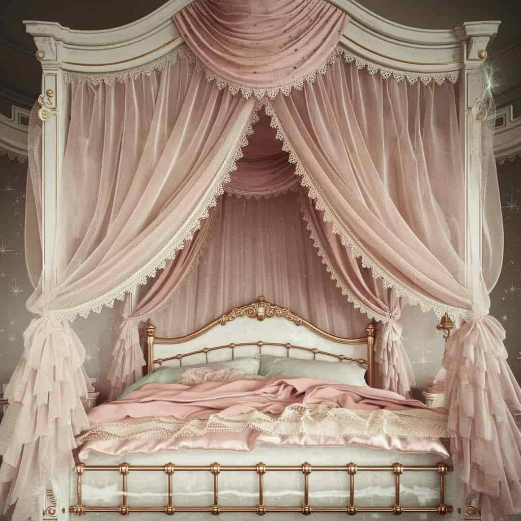 Fairytale Bedroom Decor with Canopy Bed