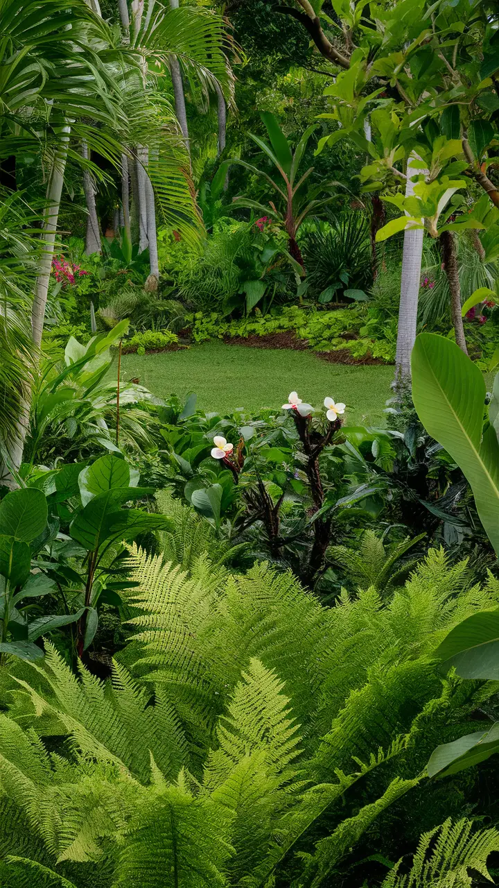 Tropical Backyard Ideas with Plants