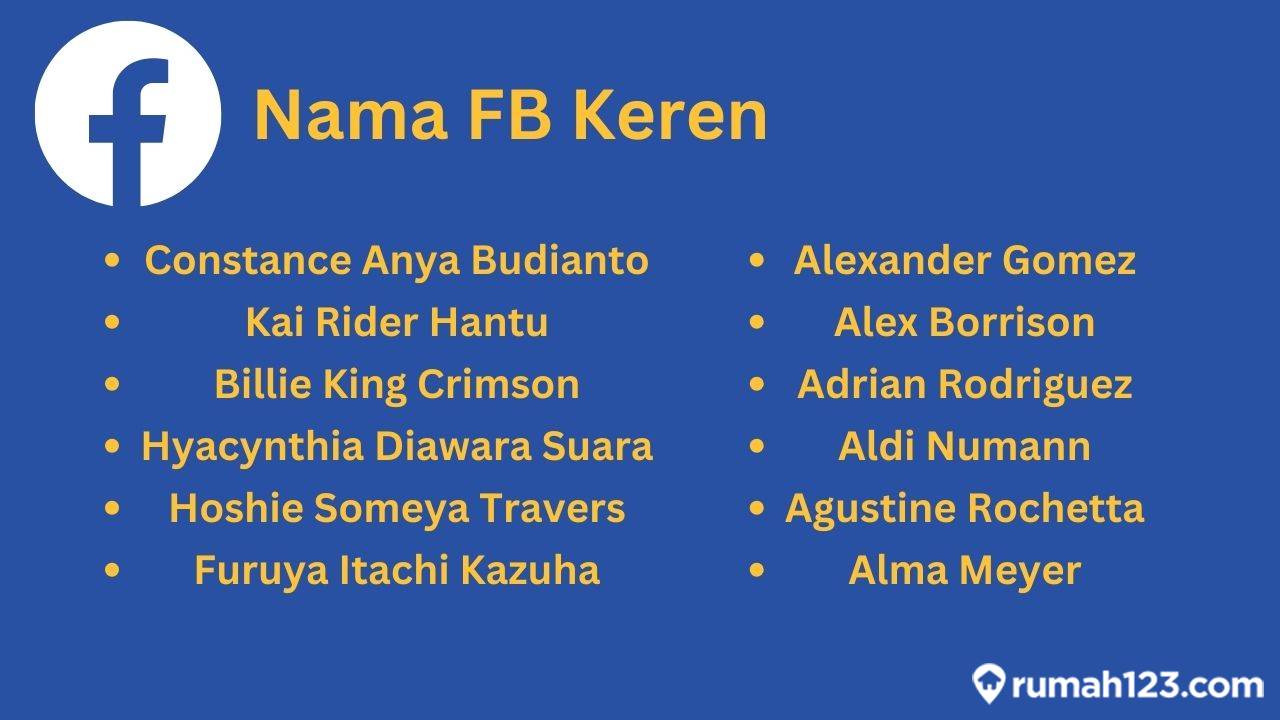 nama fb keren aesthetic