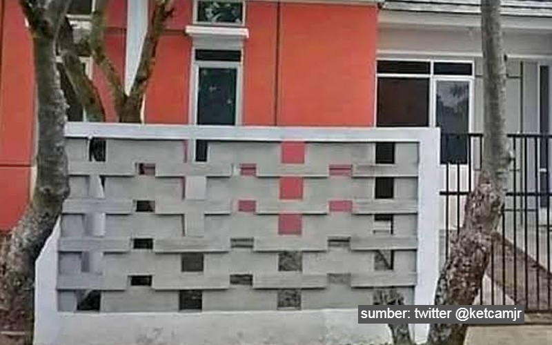 12 Contoh Pagar Hebel Unik dan Estetik untuk Rumah