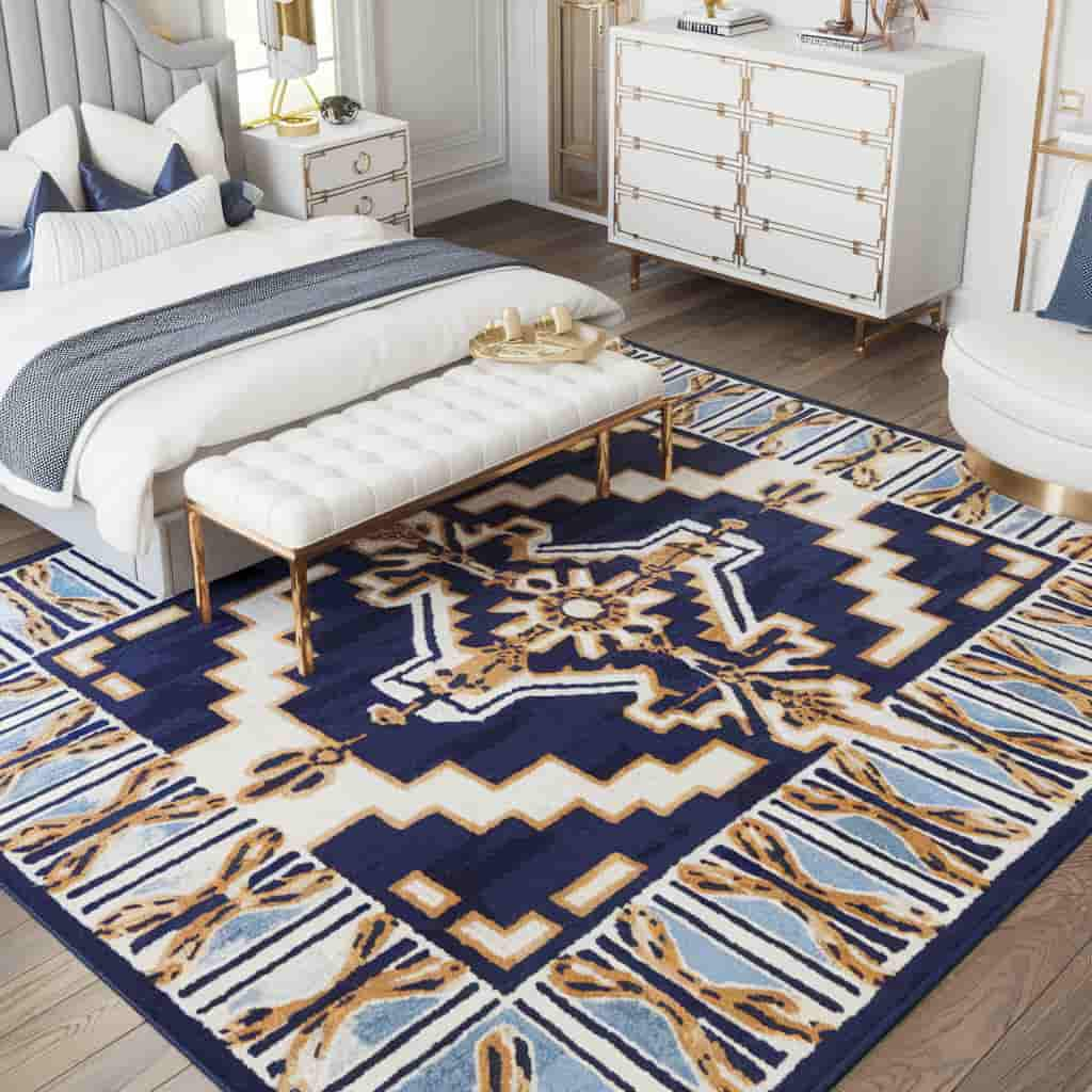 Bloxburg Bedroom Ideas with Statement Rugs