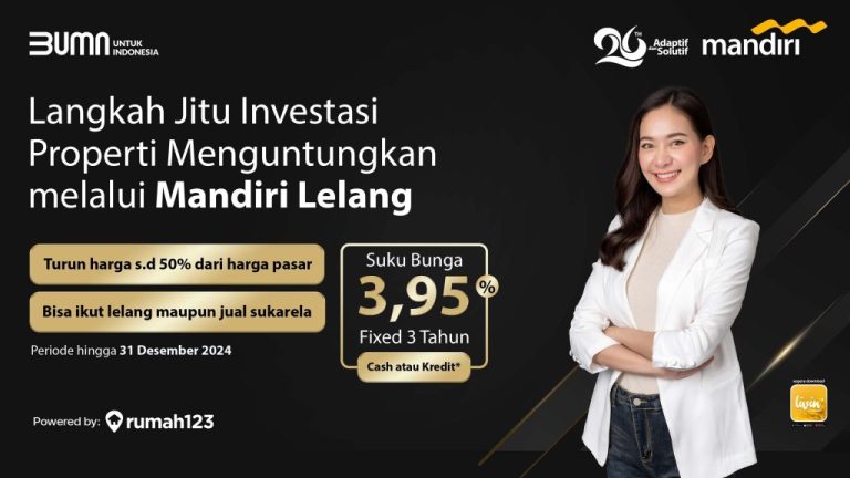 Promo Gede-gedean Beli Aset Lelang Melalui KPR Bank Mandiri