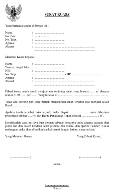 surat kuasa