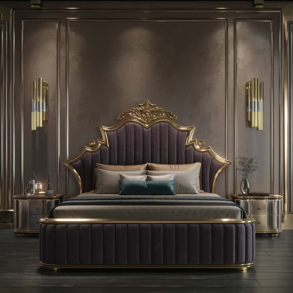 Bloxburg Bedroom Ideas with Luxe Headboard