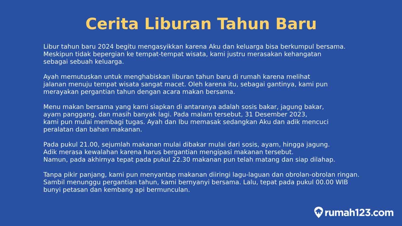 cerita liburan tahun baru