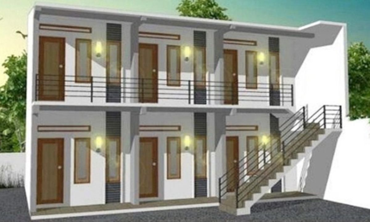 desain rumah kost 2 lantai sederhana