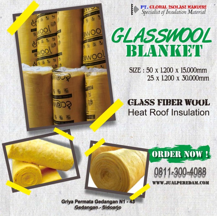 Harga Glasswool Peredam Suara terbaru 2025