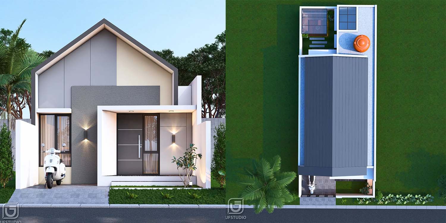 Desain rumah tipe 36 minimalis modern