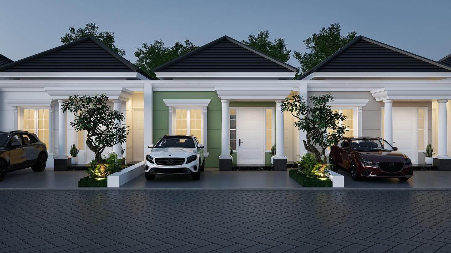 Gambar Inspirasi Model Rumah Minimalis 1 Lantai untuk Hunian Modern Tampak Depan Perumahan