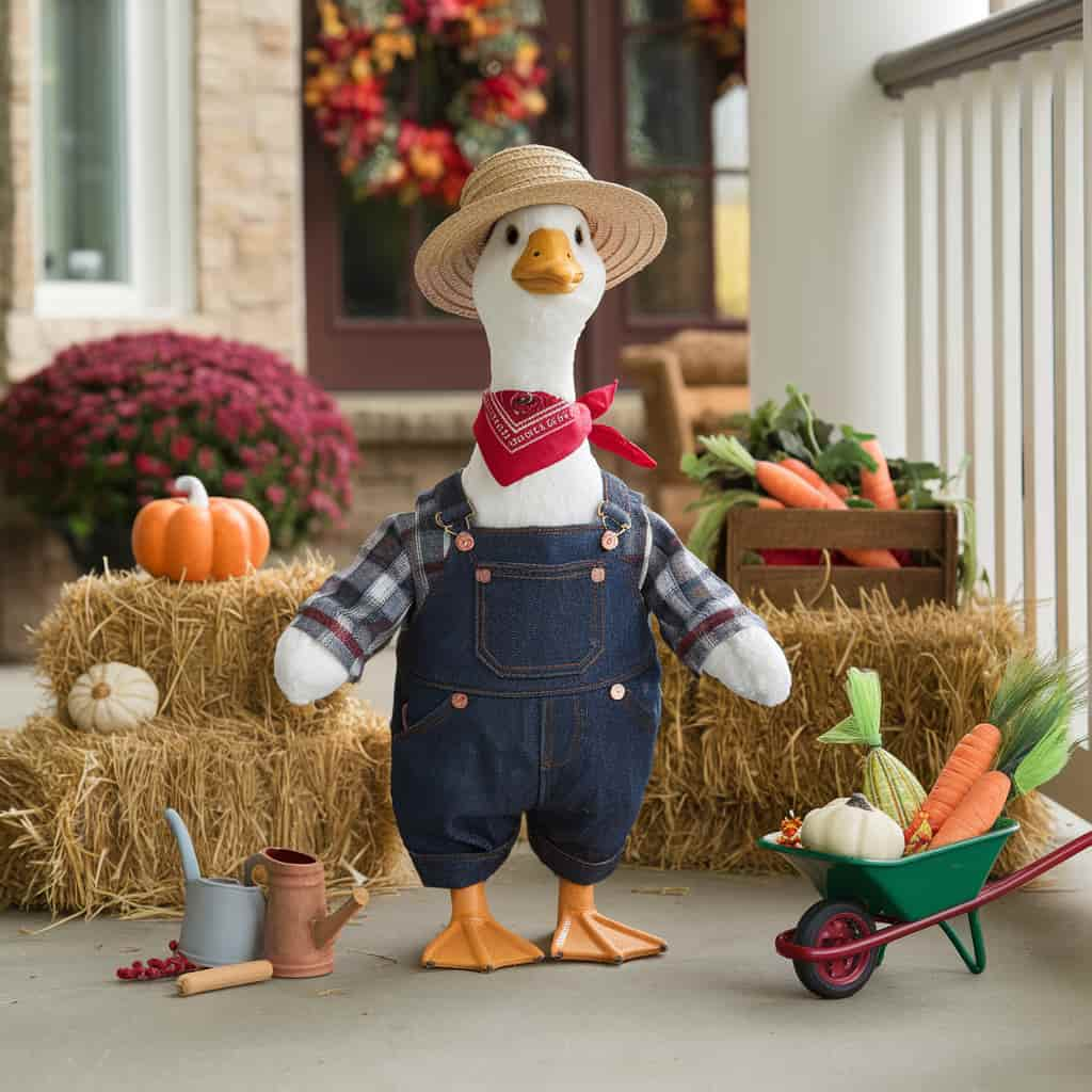 Porch with Farmer Goose