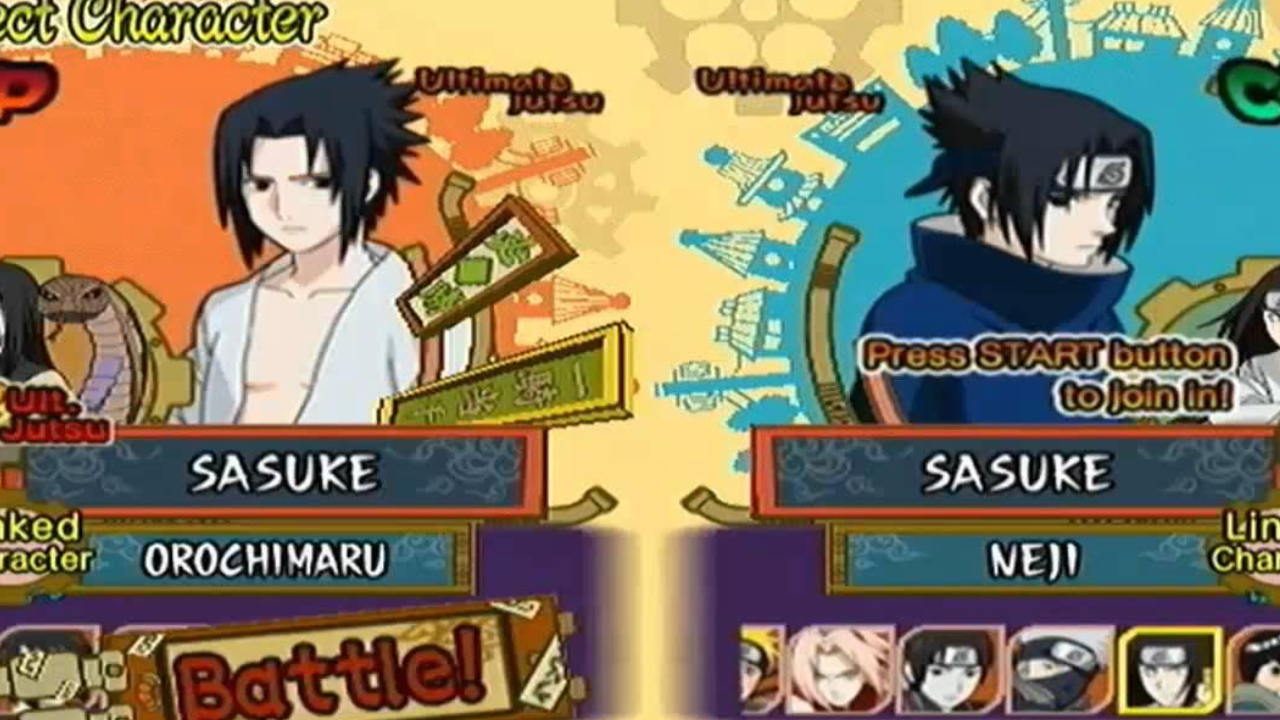 cheat naruto ultimate ninja 5 ps2 unlock all characters