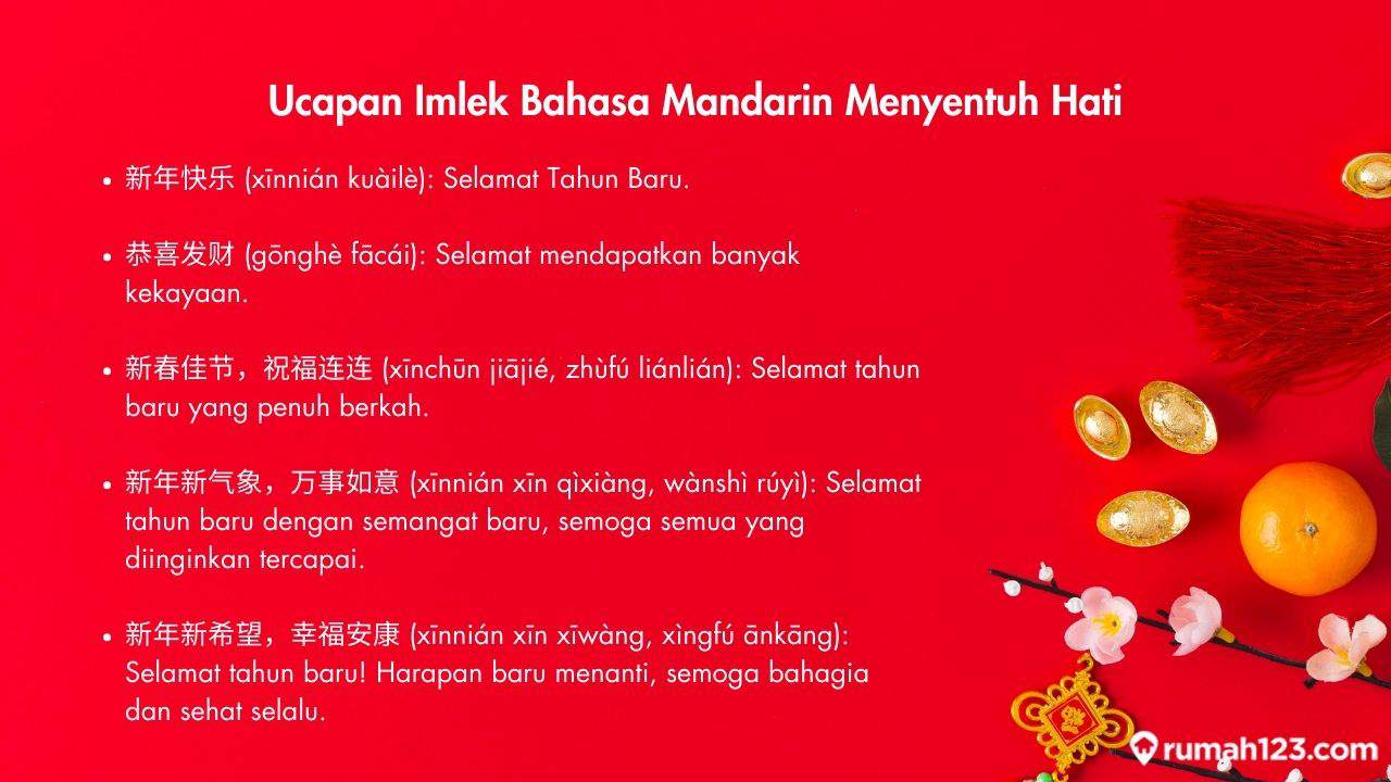 ucapan imlek bahasa mandarin dan artinya