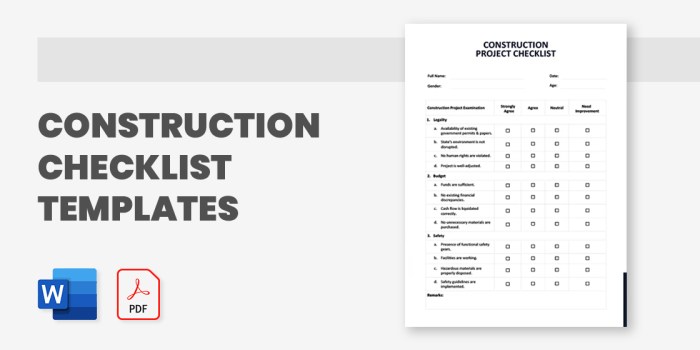 Contoh form checklist pekerjaan konstruksi