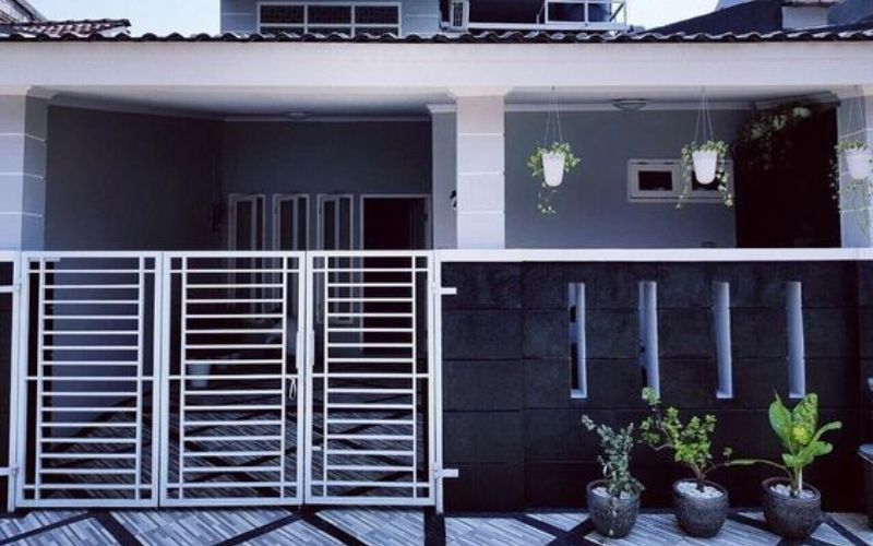 model pagar rumah tembok sederhana