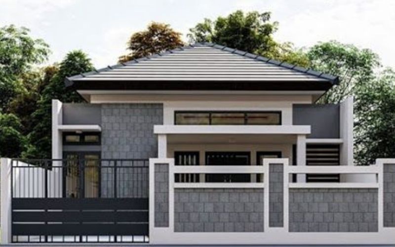 Model Pagar Rumah Tembok Sederhana dan Minimalis